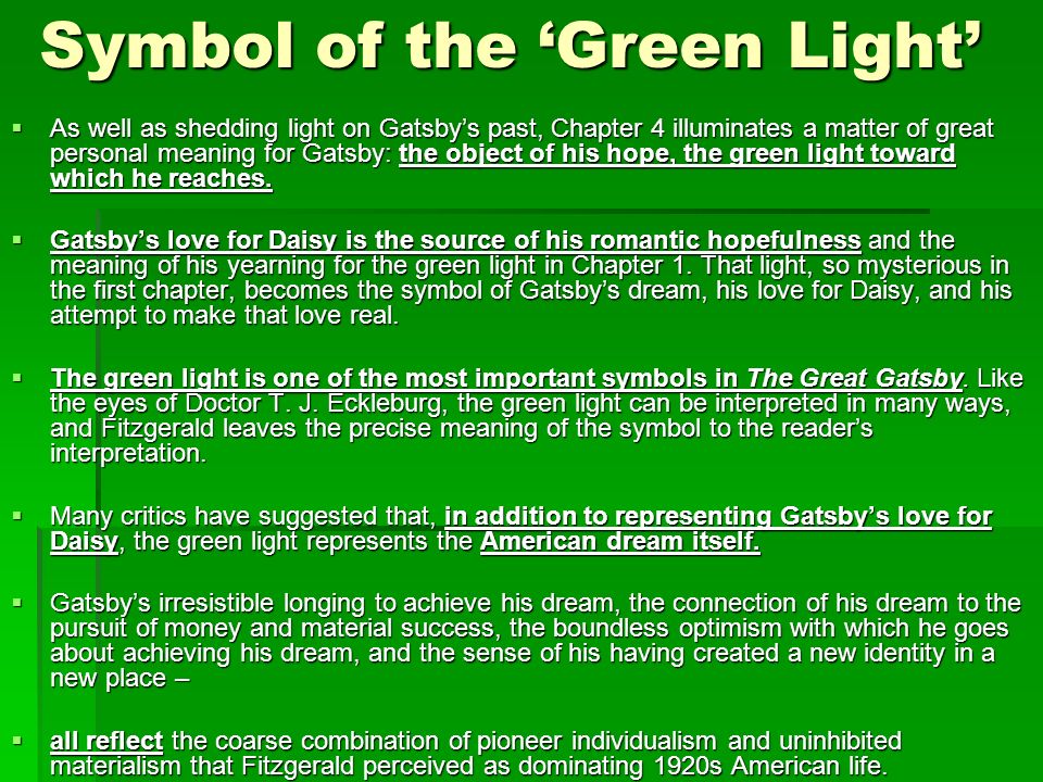 The great gatsby symbolism of money